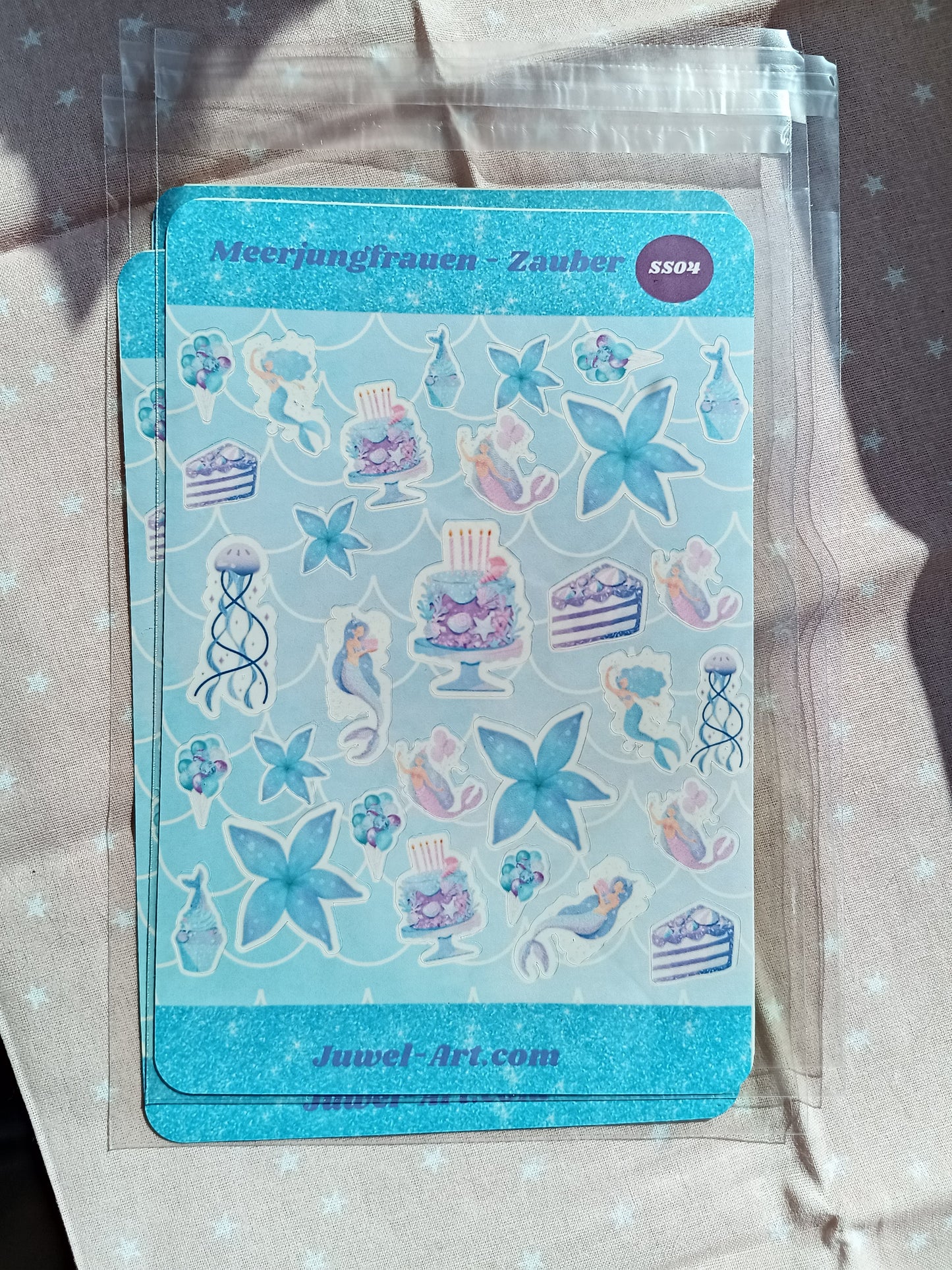 Stickersheets A6 - Meerjungfrau