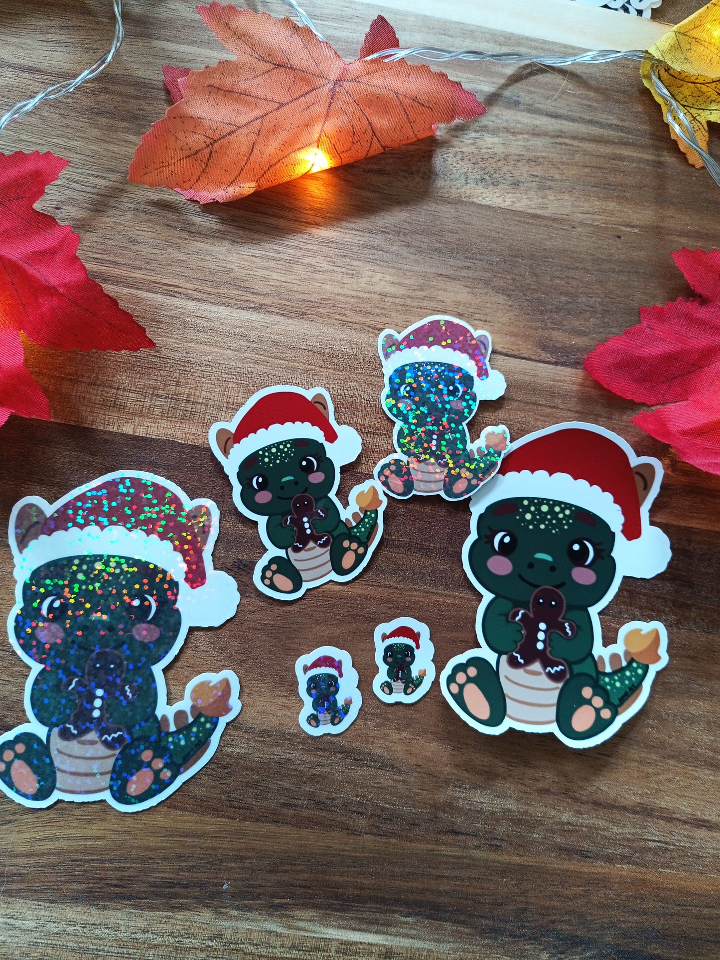 Drachen Lebkuchen Weihnacht Sticker