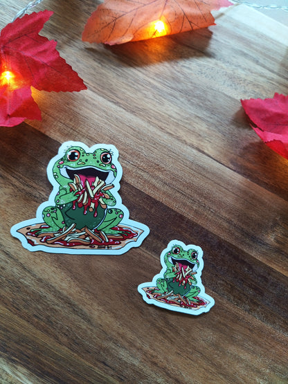 Pommes Frosch Sticker