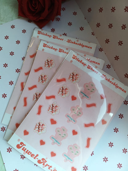 Sticker Sheets - Liebesblumen