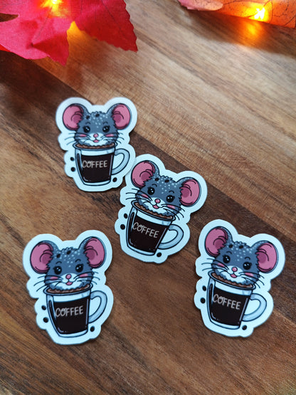 Kaffee Maus Sticker