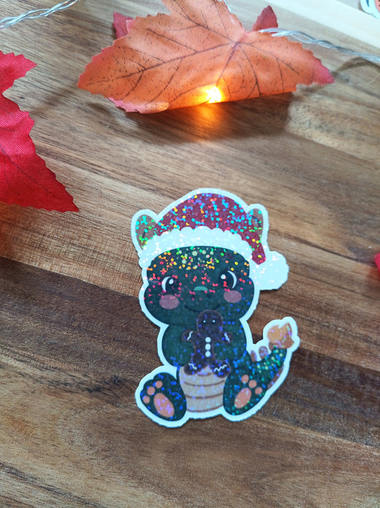 Drachen Lebkuchen Weihnacht Sticker