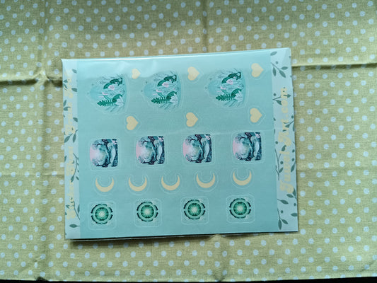 A6 Sticker Sheets - Grüne Kraft
