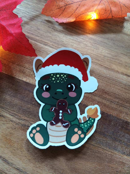 Drachen Lebkuchen Weihnacht Sticker