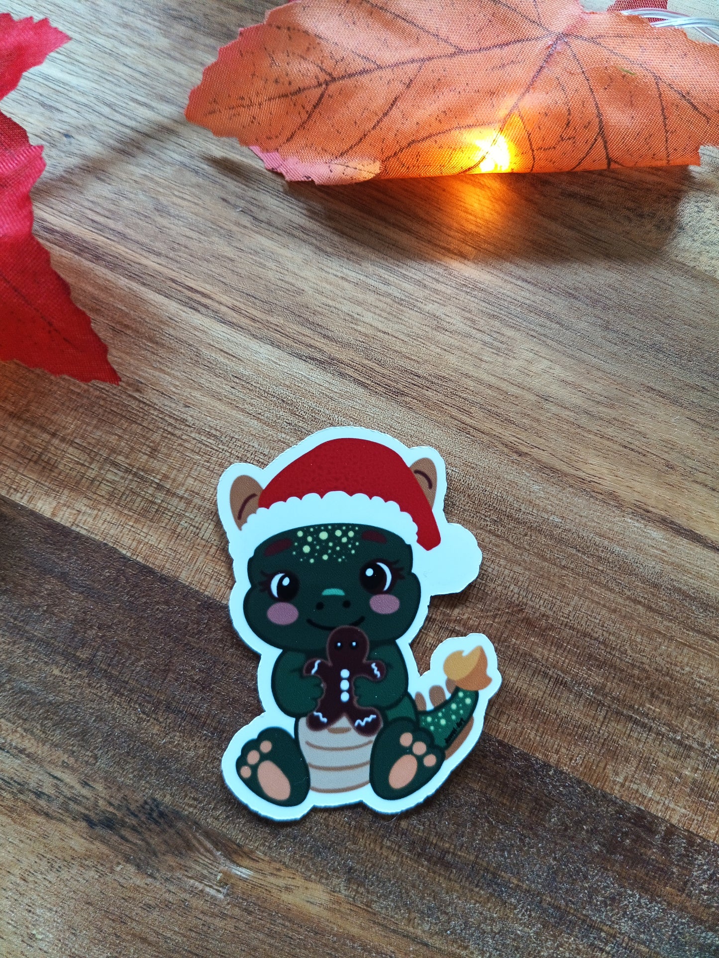 Drachen Lebkuchen Weihnacht Sticker