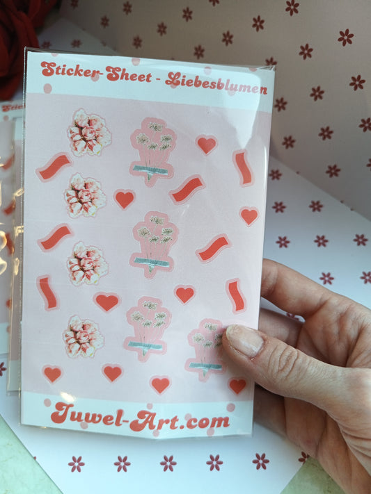 Sticker Sheets - Liebesblumen