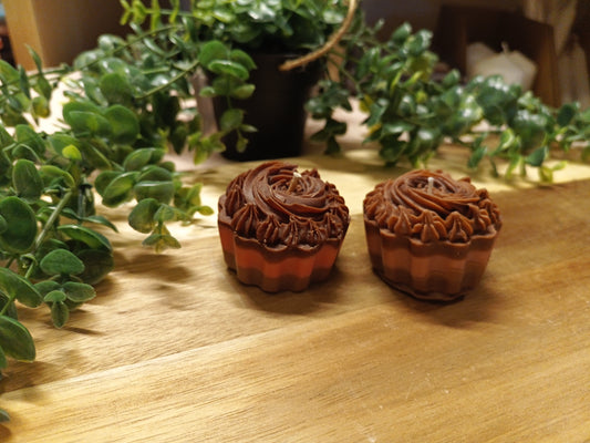 Muffin Kerze ohne Duft