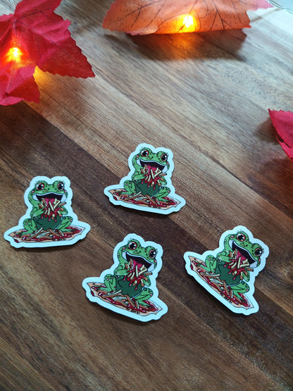 Pommes Frosch Sticker