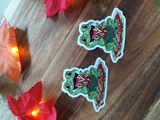 Pommes Frosch Sticker